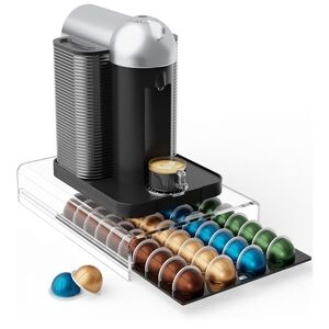 Clear Acrylic Storage Drawer for Nespresso Vertuo Capsules